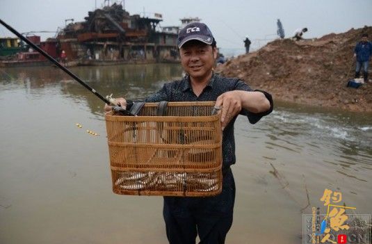 湘潭大埠桥江面现鱼群 引来大批“垂钓客”